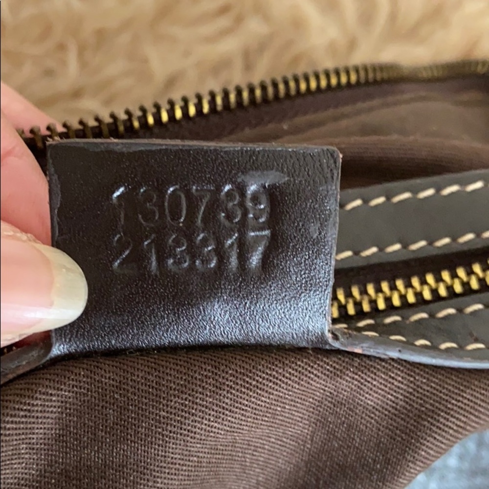 Auth Gucci Brown GG Monogram Abbey D-Ring Hobo Bag - Picture 5 of 16